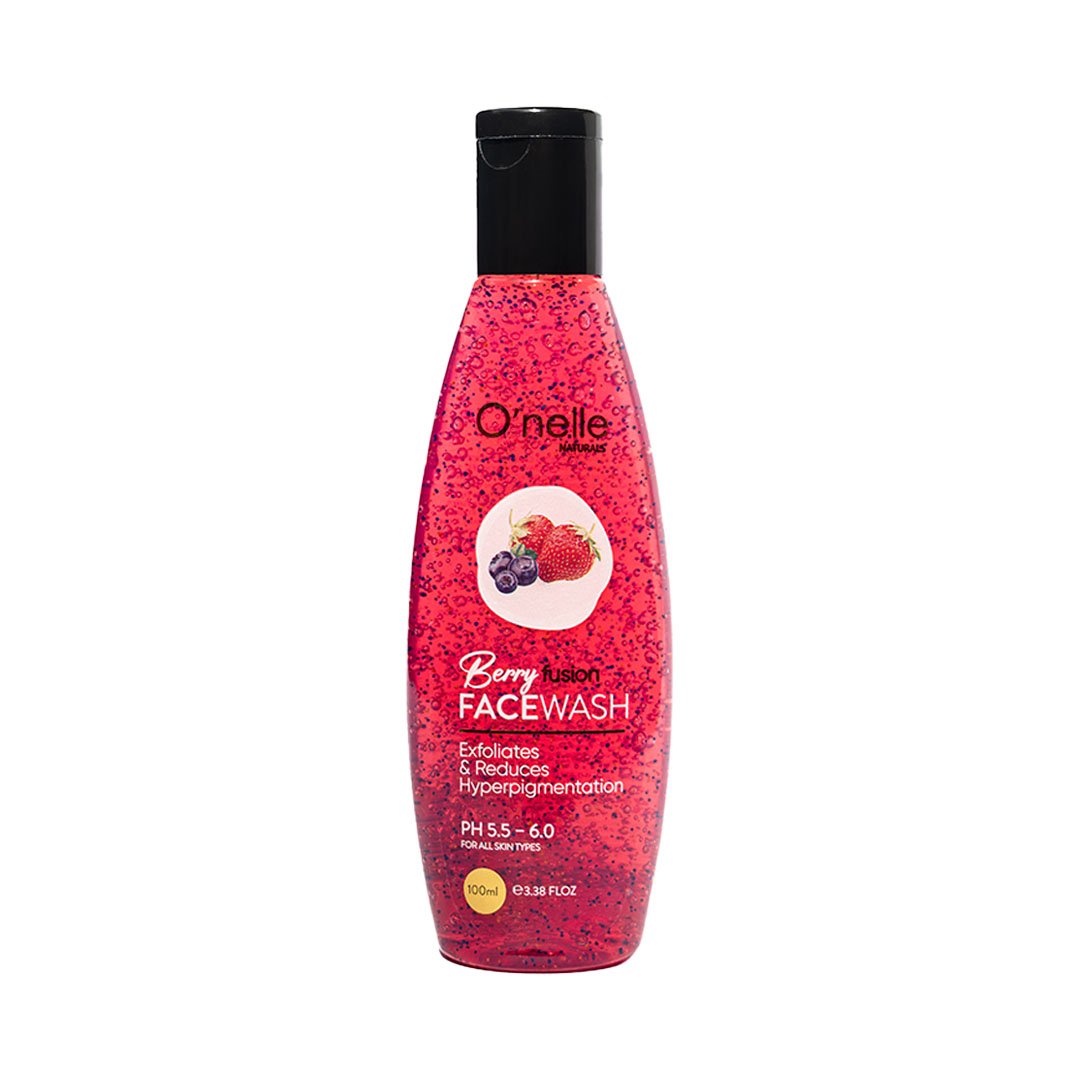 onelle-berry-fusion-face-wash-100ml Berry Fusion Face Wash Strawberry and Blueberry for Glowing Skin - Image 1